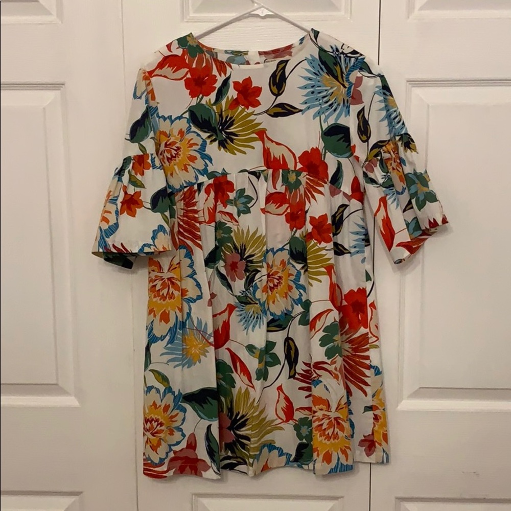 Zara floral dress size 13-14